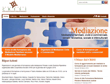 Tablet Screenshot of mediazionecrisi.it